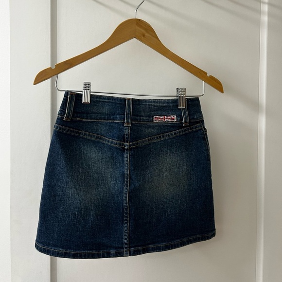 Hudson Jeans Dark Blue Mini Skirt - Picture 3 of 5